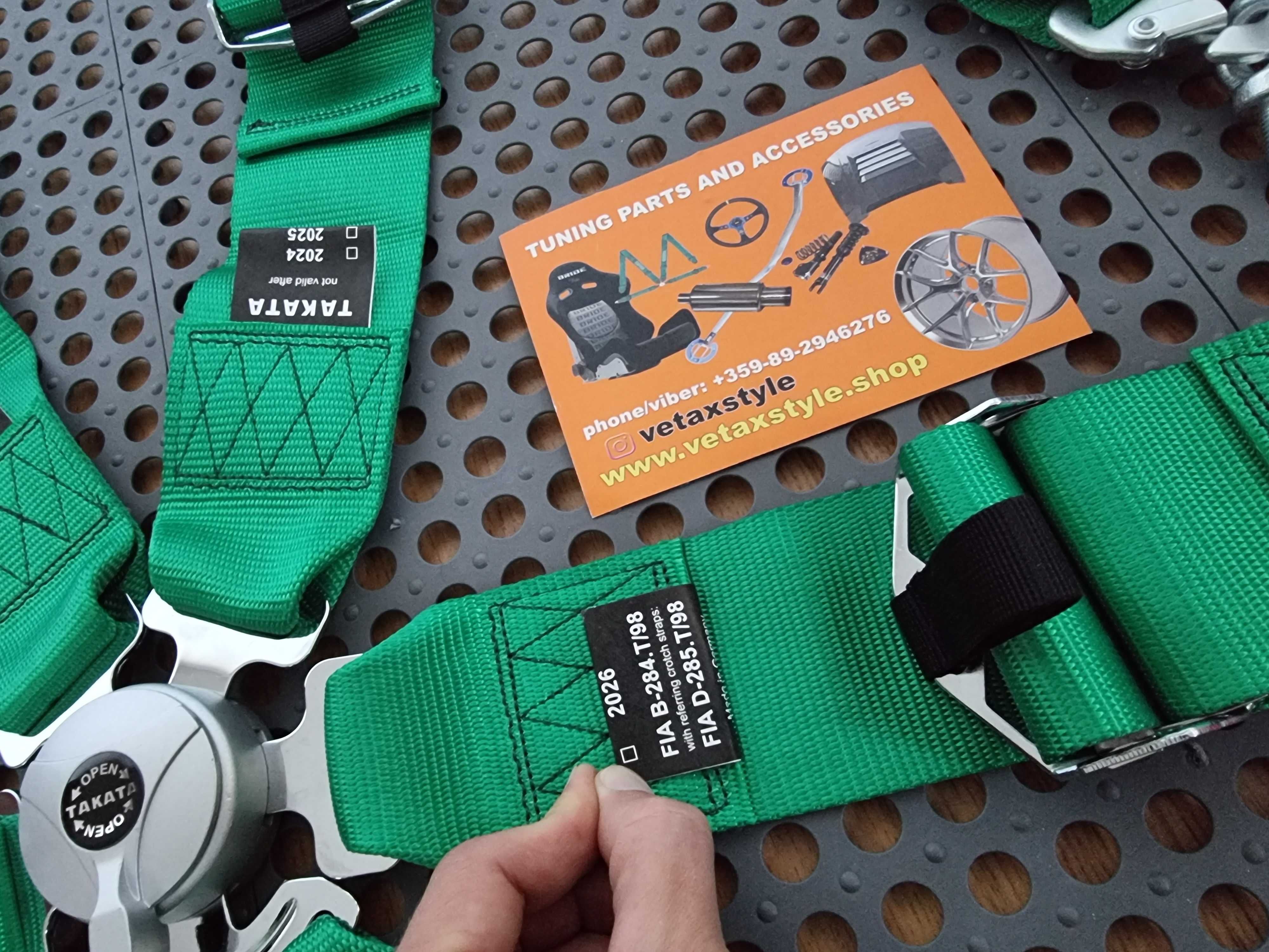 Предпазен колан за кола TAKATA, култура JDM, 4-точков или 6-точков