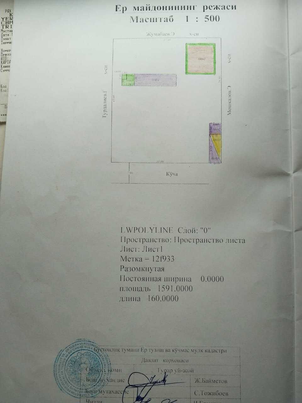 Дом в Газалкенте с бассейном, каналицией.