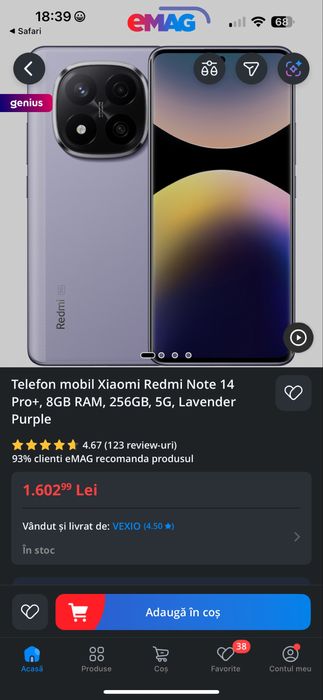 Xiaomi Redmi Note 14 Pro+, 8GB RAM, 256GB, 5G