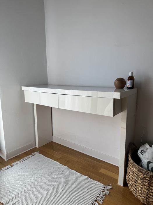 Consola/birou alb Moemax