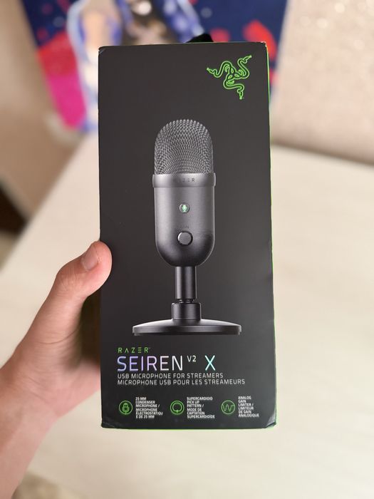 Razer Seiren V2 X USB Condenser Microphone, микрофон для стриминга
