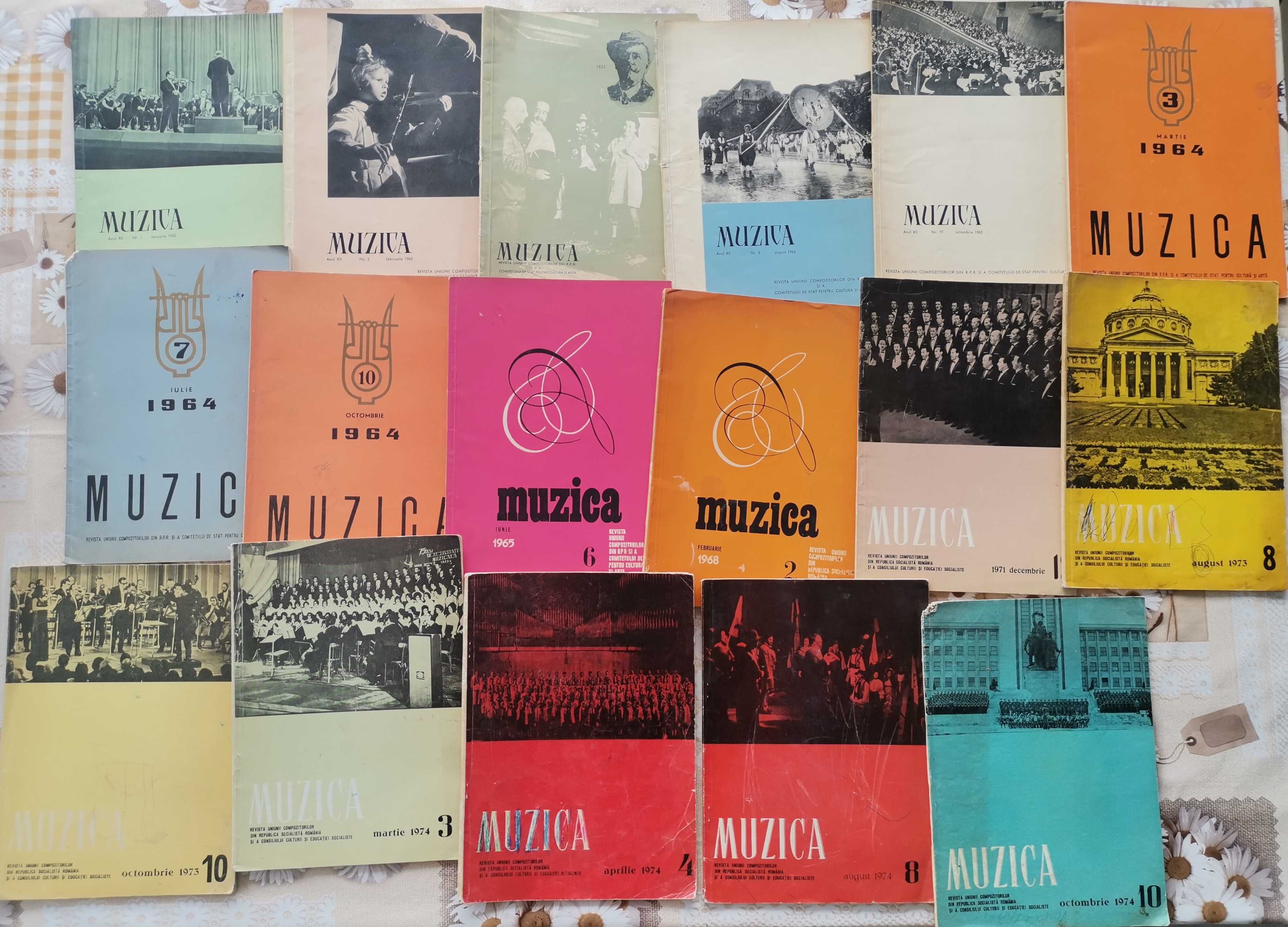 Colectie 30 numere Revista Muzica din 1955 pana in 1974