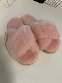 Домашни чехли розови - меки и пухкави пантофи