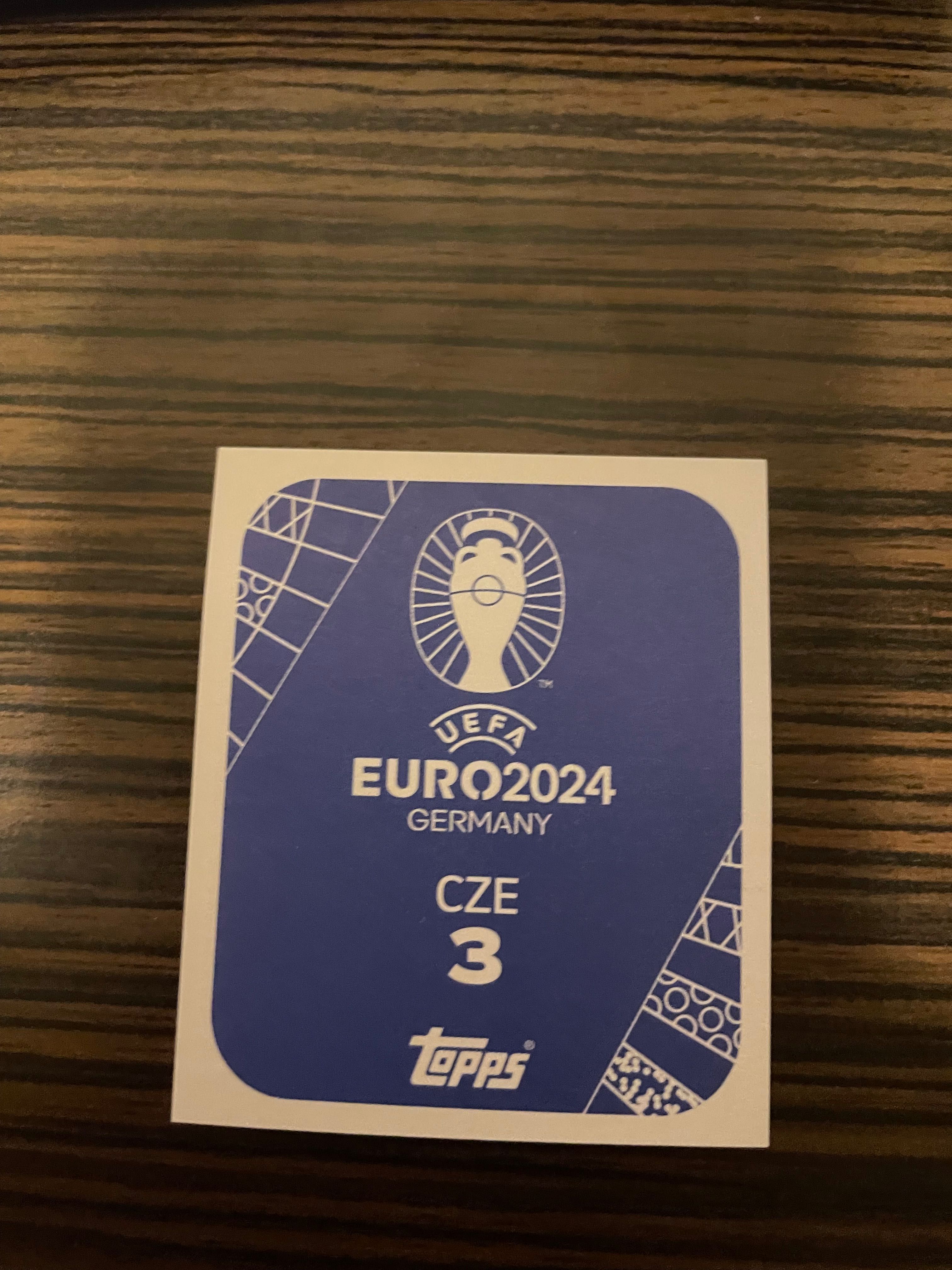 Euro 2024 Tops sticker blue parallel Mega rare