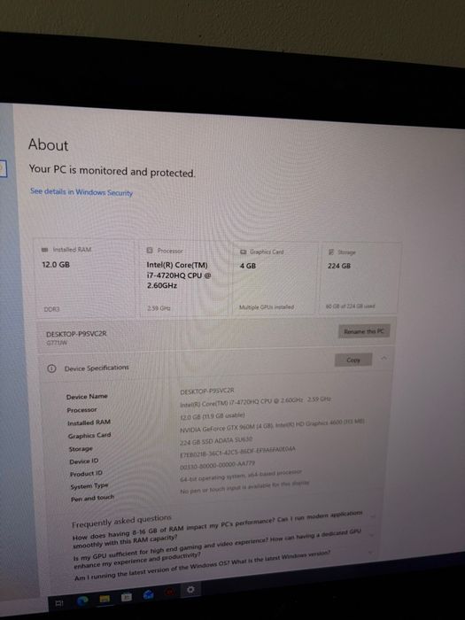 Laptop gaming asus rog g771jw