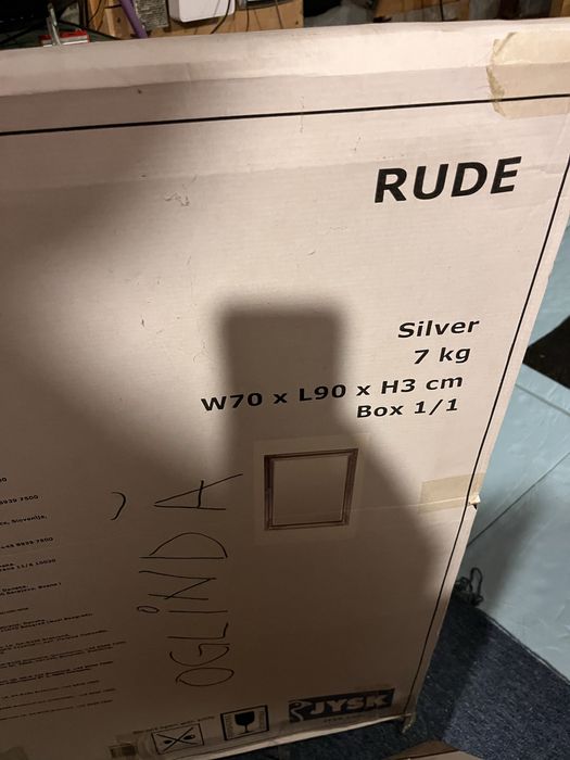 Oglinda rama argintie 70x90 (nou)