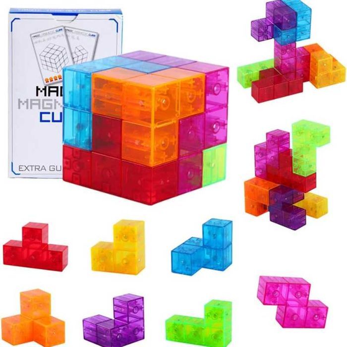 Cub magnetic Magic 3D, Blocuri magnetice de constructie STEM