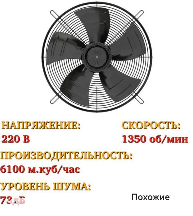 Вентилятор осевой