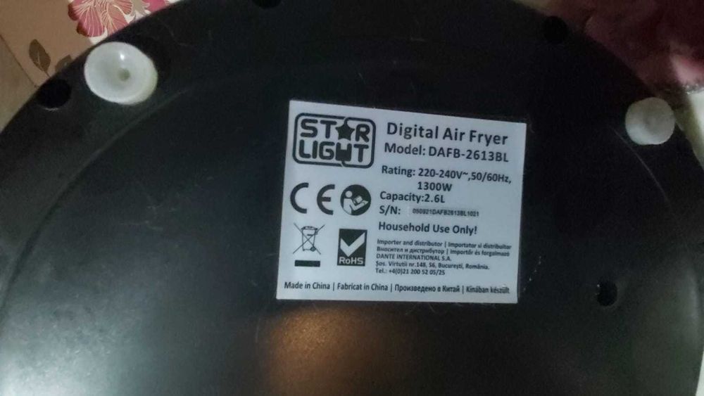Airfryer Star-Light, 1300W, 2.6L, 8 Programe Digitale