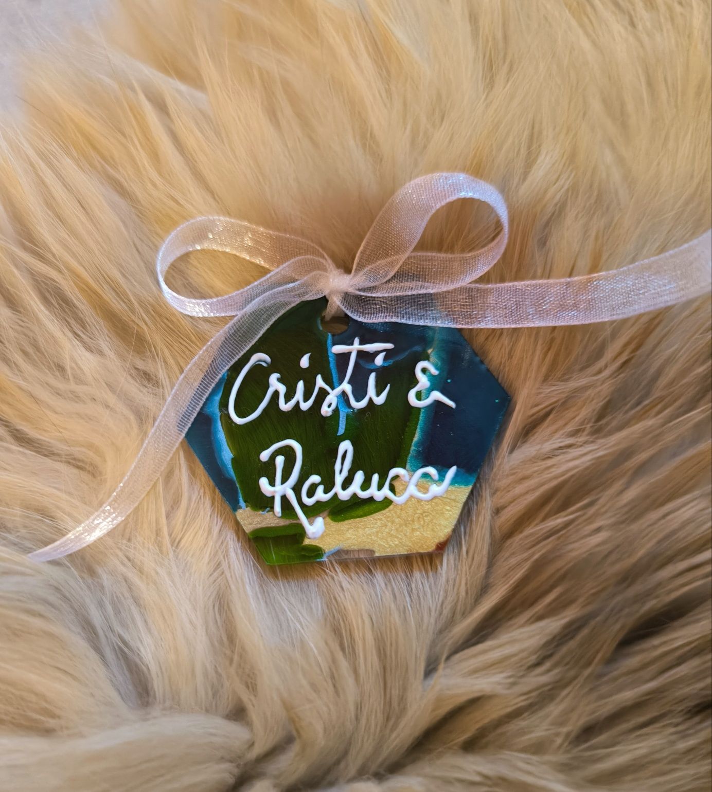 Marturii handmade vitraliu pentru nunta sau botez. 15 ron