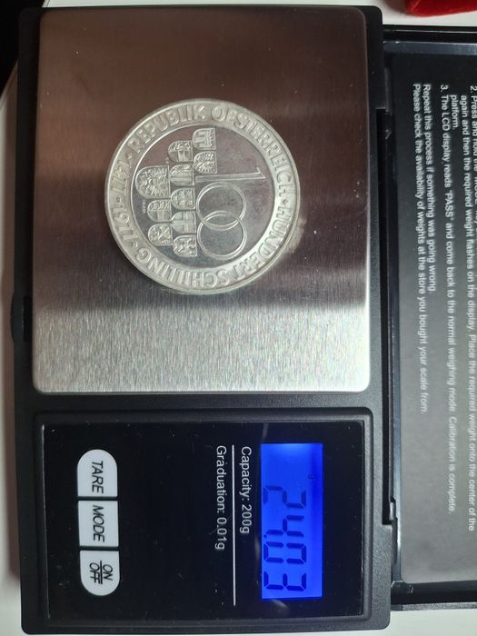 100 schillingi din argint