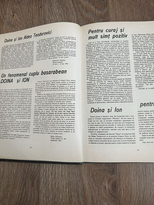 Carte biografie ion doina