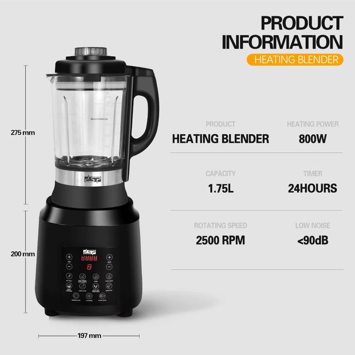 Нагревательный профессиональный блендер DSP KJ-2110