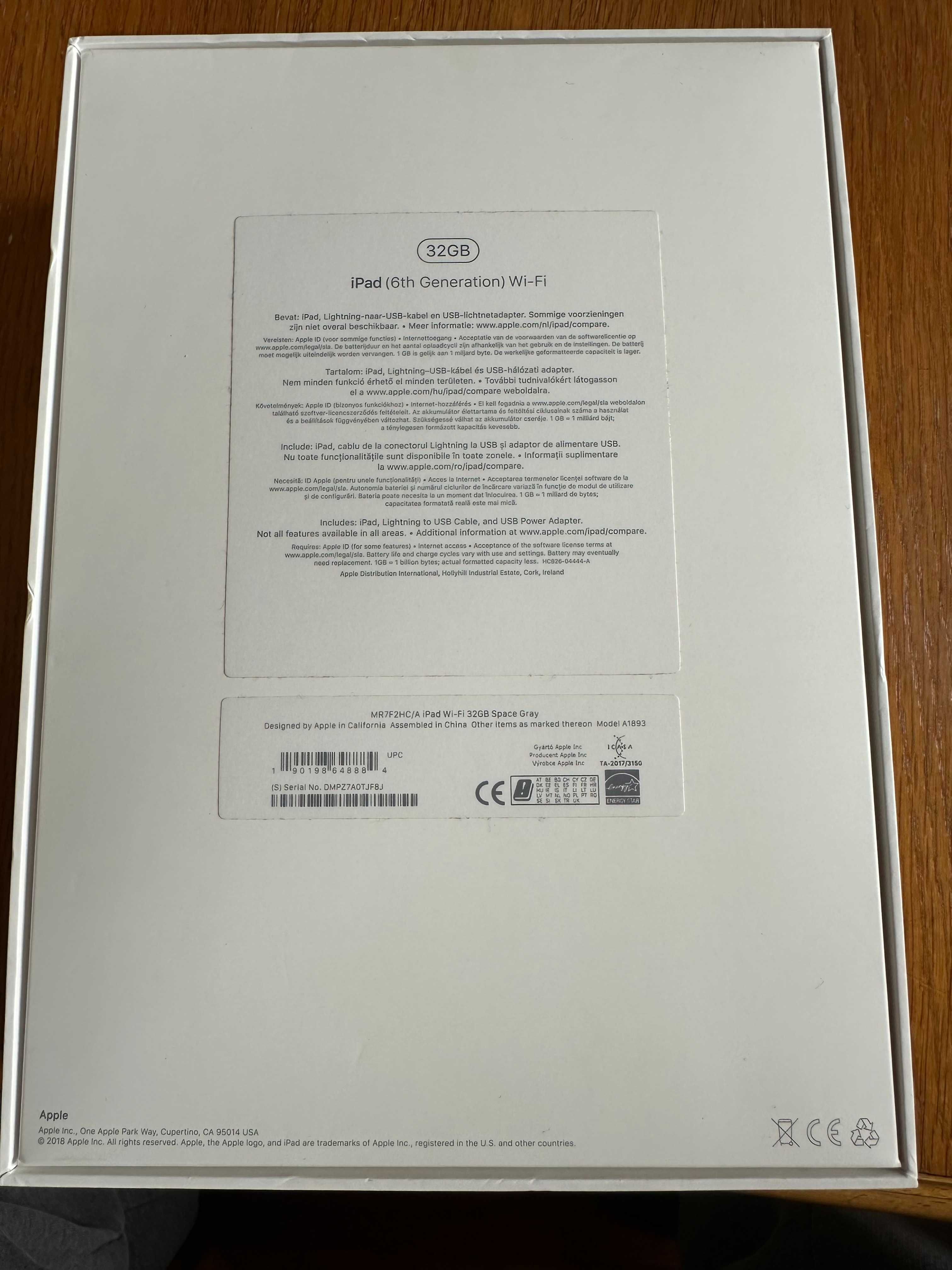 Apple Ipad 6 Wi-Fi 32Gb 9.7 inch Space Gray A1893 таблет ипад