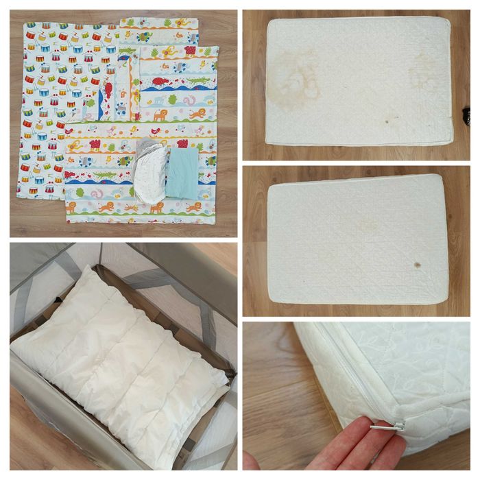 Patut Nuna Sena Sand cu masuta de infasat, saltea cocos si pilota