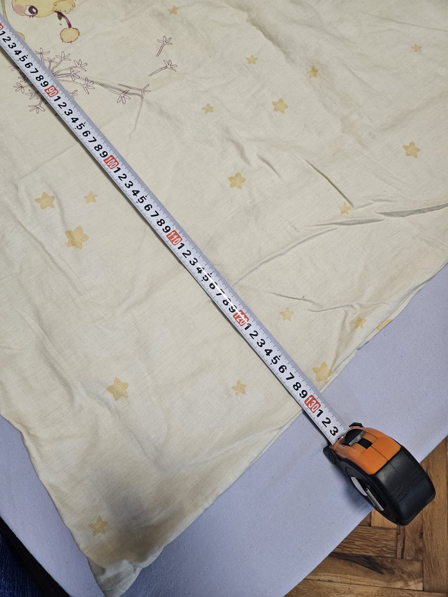 Детска олекотена завивка 130x80см (жълт)с подарък чаршаф(син)