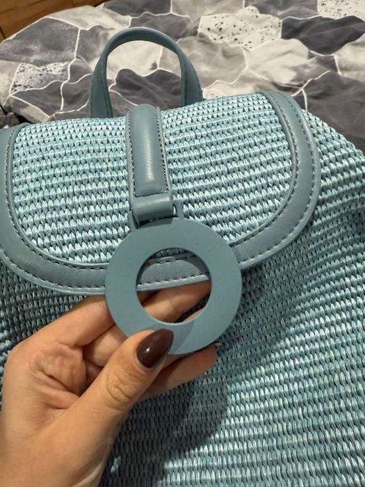 Дамска синя раница