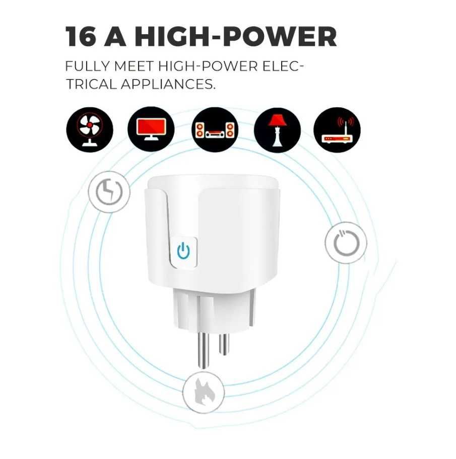 Adaptor priza cu control de pe telefonul mobil