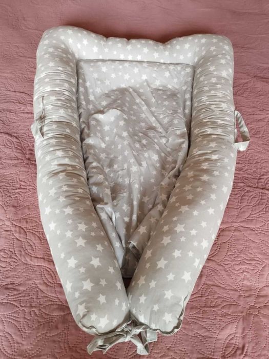 Бебешко гнездо 100/65 см с подарък: повивалник + 2 кавъра от Икея