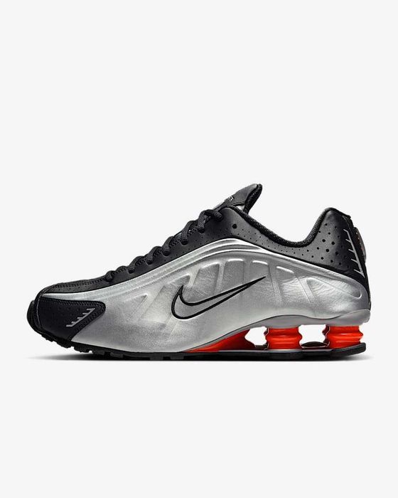 NIKE Shox R4 Sport Metalic Silver Black Men