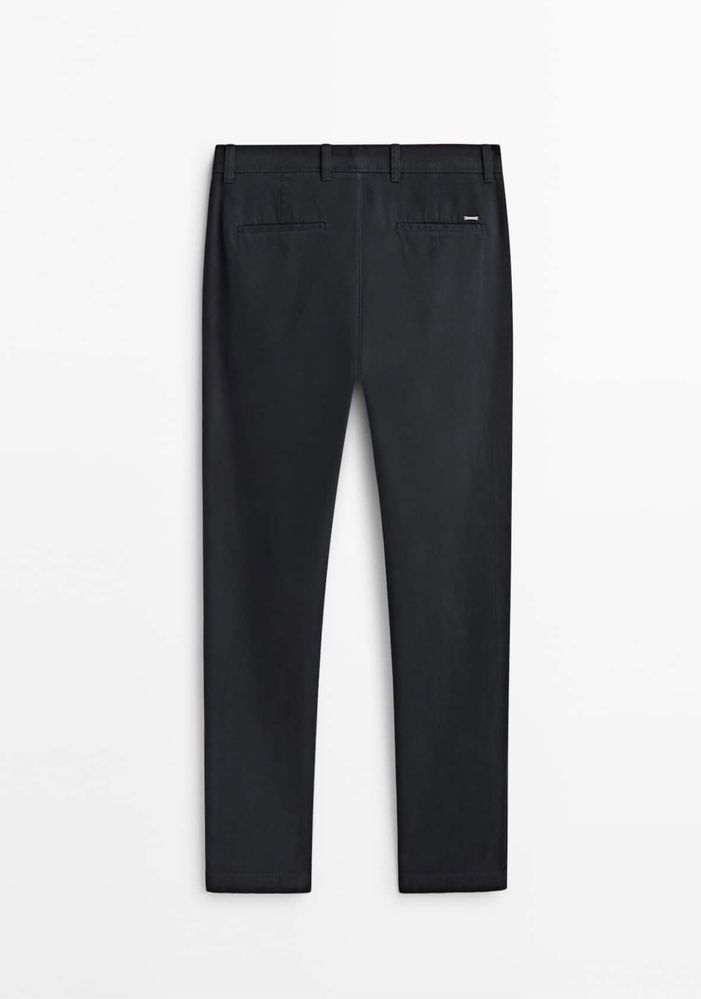 Pantaloni chino Massimo Dutti, bleumarin