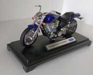 Macheta motocicleta Yamaha Road Star Warrior 2002 albastru- Welly 1/18