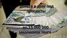 Деньги в долг без залога под проценты