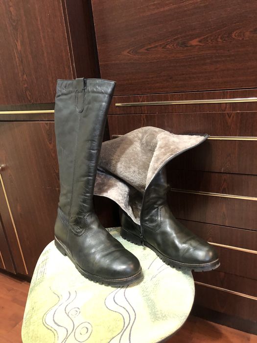 Сапоги зимние кожаные, размер 41 . Германия