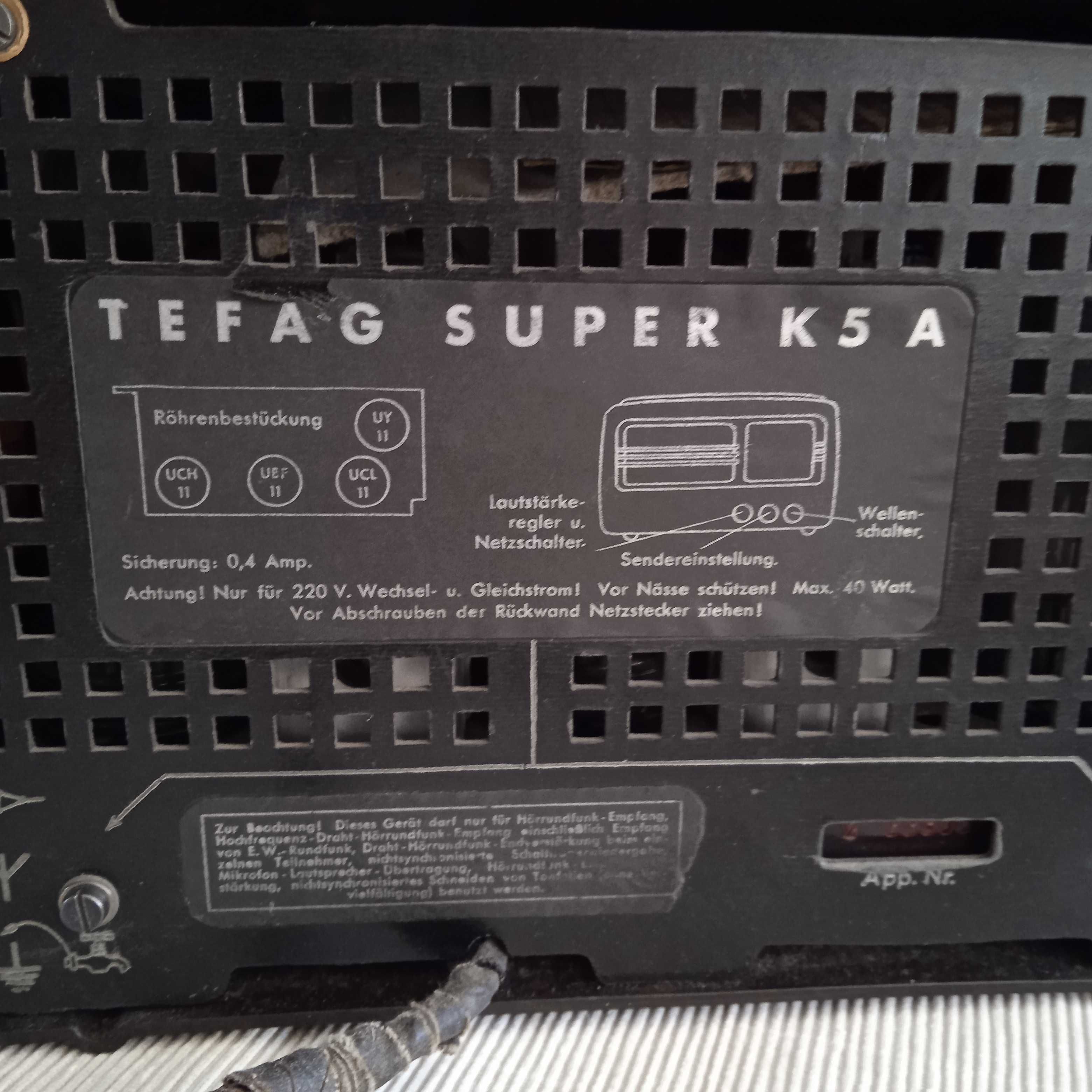 Радио Tefag Super K5A