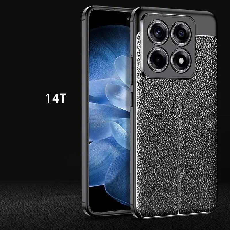 Xiaomi 14T Pro / 14T / Лукс кейс гръб кожена шарка