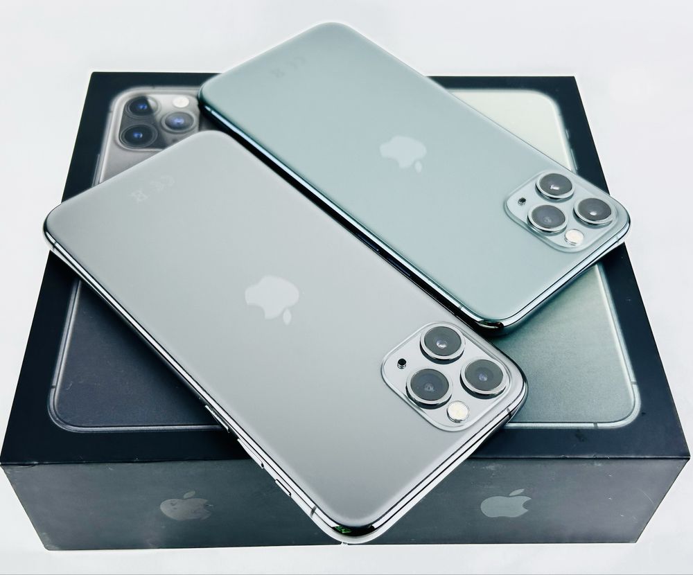 Apple iPhone 11 Pro 64GB Midnight Green / Gray 100% Battery! Гаранция!