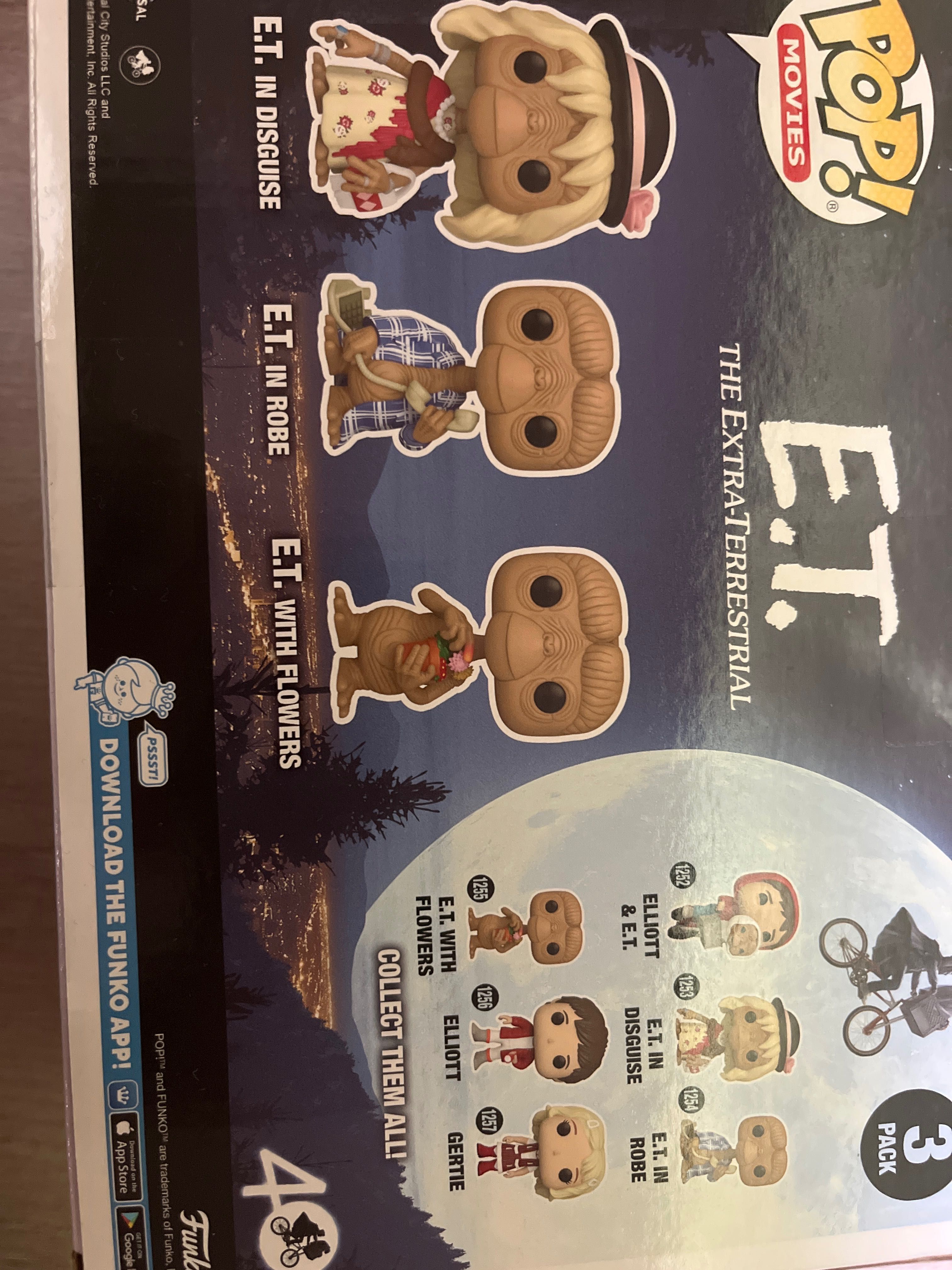 Funko pop E.T. 3 pack