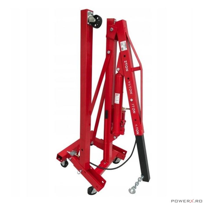 Macara de atelier hidraulico-pneumatica, 2 tone, poate fi acționata