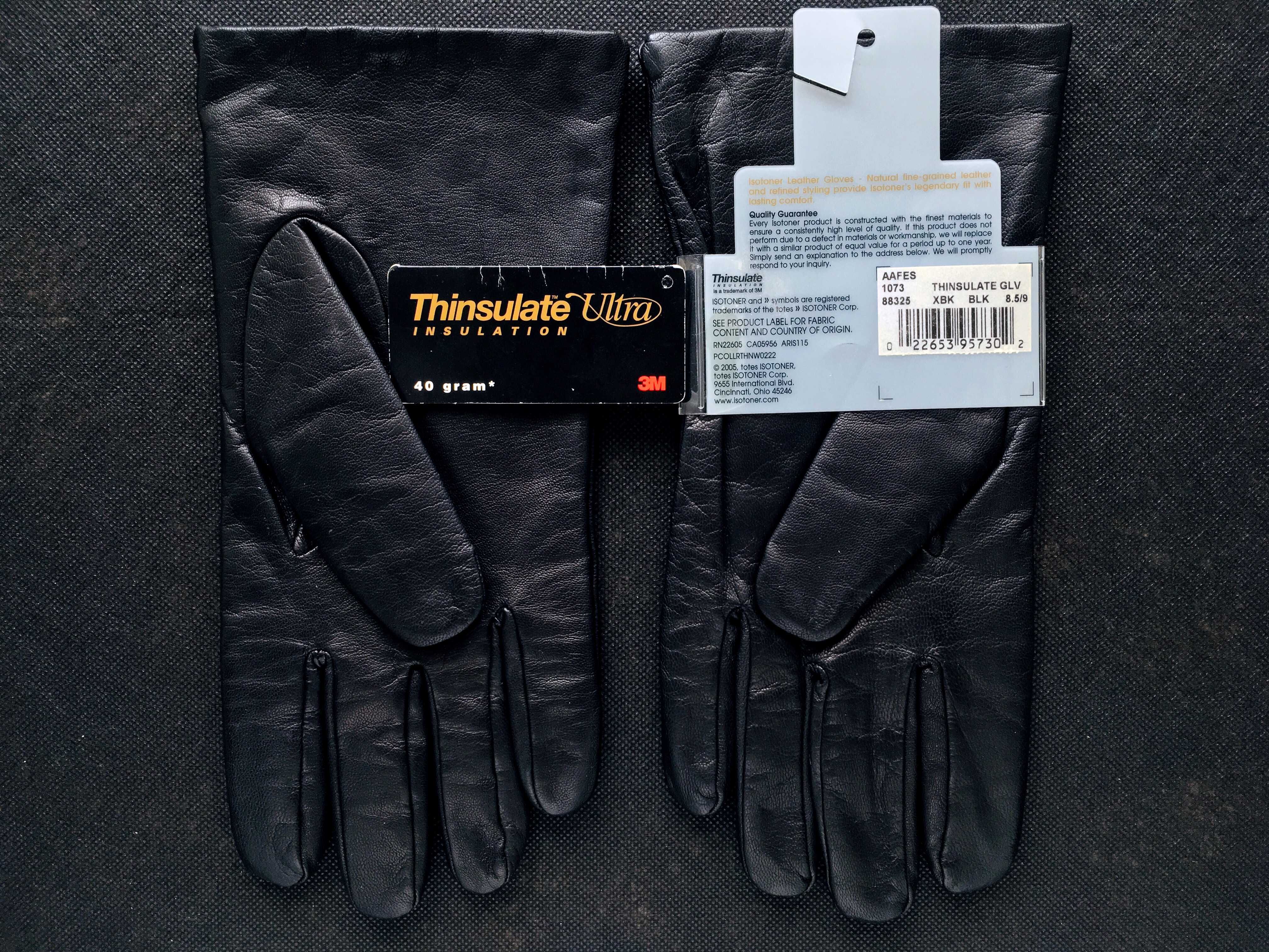 VINTAGE 2005 ISOTONER® LEATHER Nappa Lambskin Gloves — 8.5/9