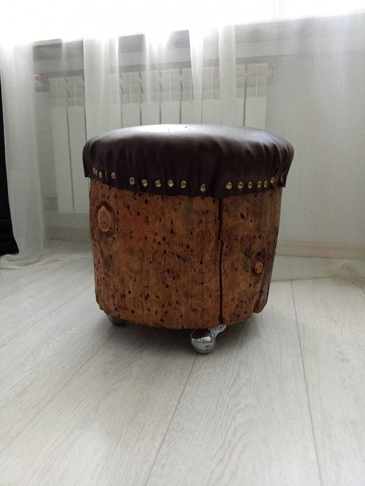 Пуфик пень, пуфик на ножках, столик складной