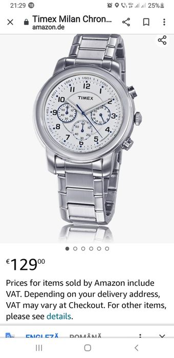 Vand ceas TIMEX WR 50 M