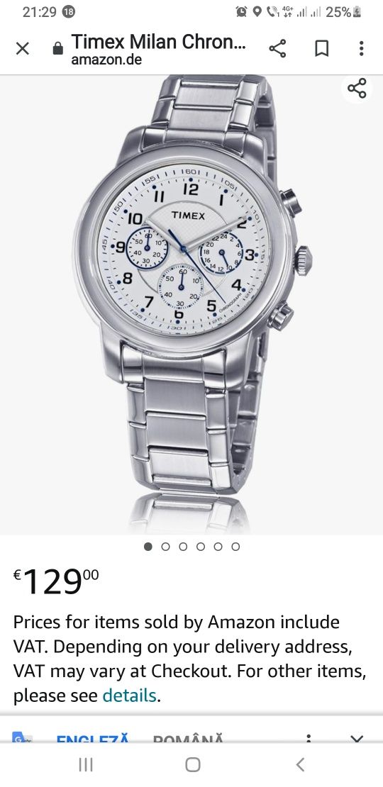 Vand ceas TIMEX WR 50 M