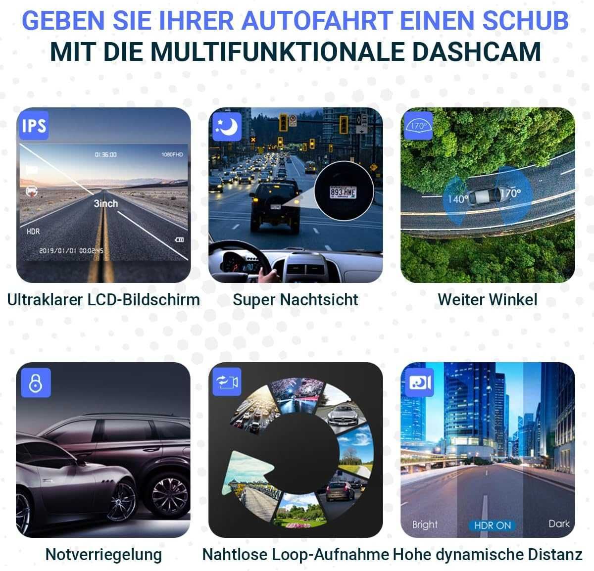 Видео регистратор за кола  Fleau Tech Dash Cam