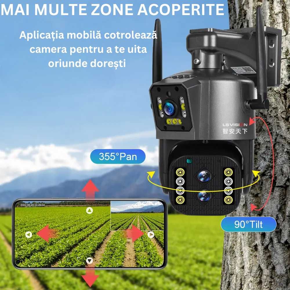 Camera de supraveghere WI-FI, Ultra HD, 4MP HD, 10X ZOOM,PTZ