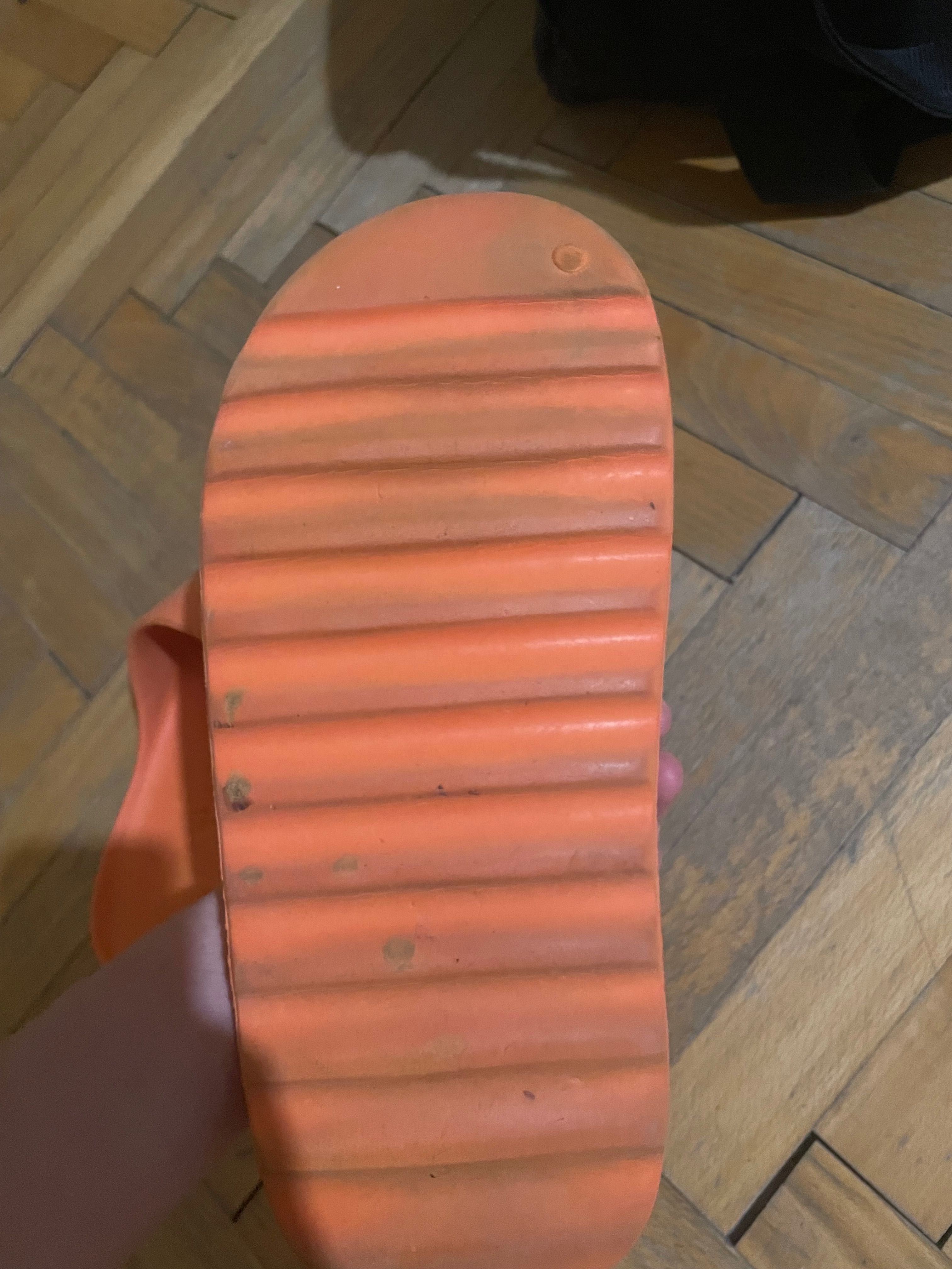 Yeezy slides orange