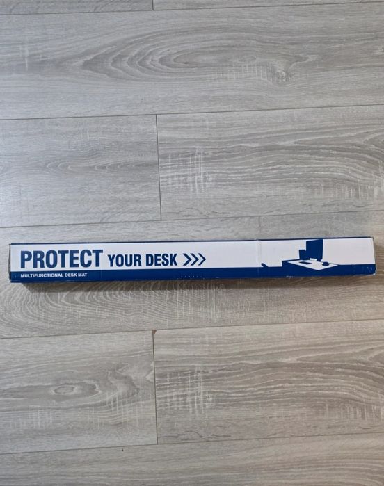Covoraș birou 120x60 cm, PVC, impermeabil, nou