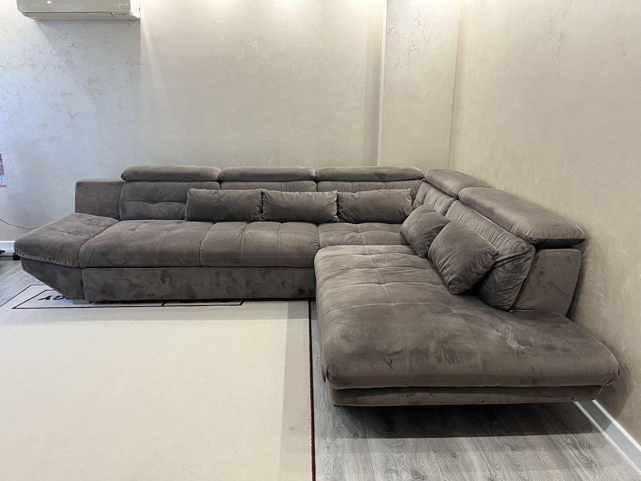 Ъглова холна гарнитура с ляв подлакътник и функция сън 233/311/80см