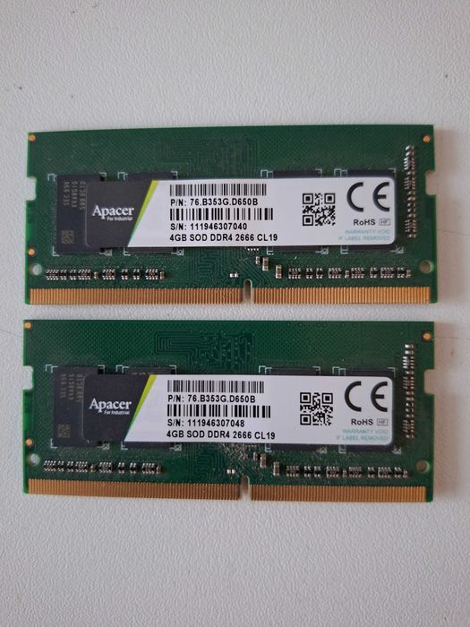 RAM Памет Apacer 2x 4GB Notebook Memory - DDR4 SODIMM 2666 MHz