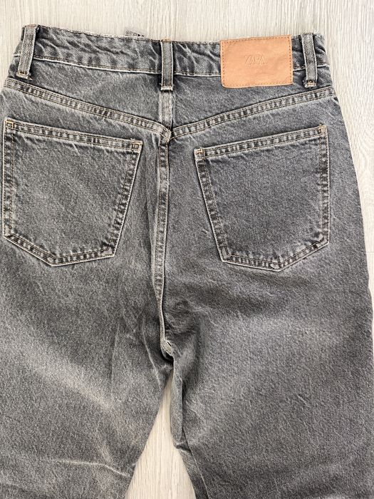 Дънки Mom fit сиви Zara