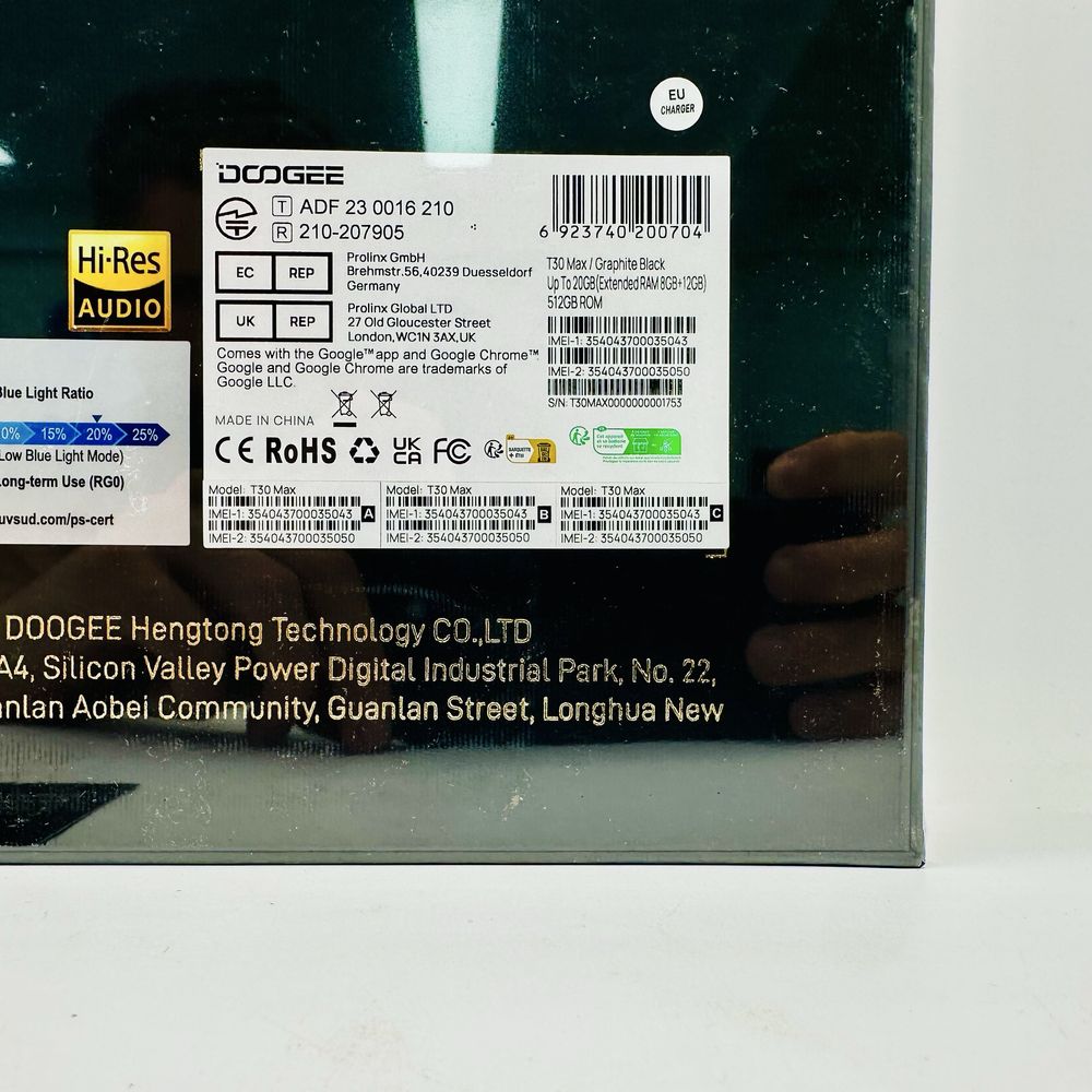Tableta Doogee T30 Max Graphite Black 8+12/512GB