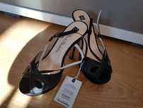 Sandale din material negre