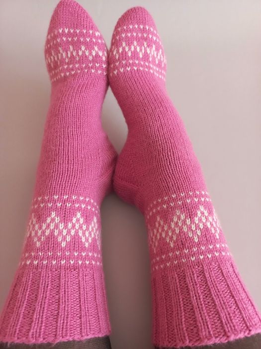 Носки шерстяные, носки вязаные ручной работы.