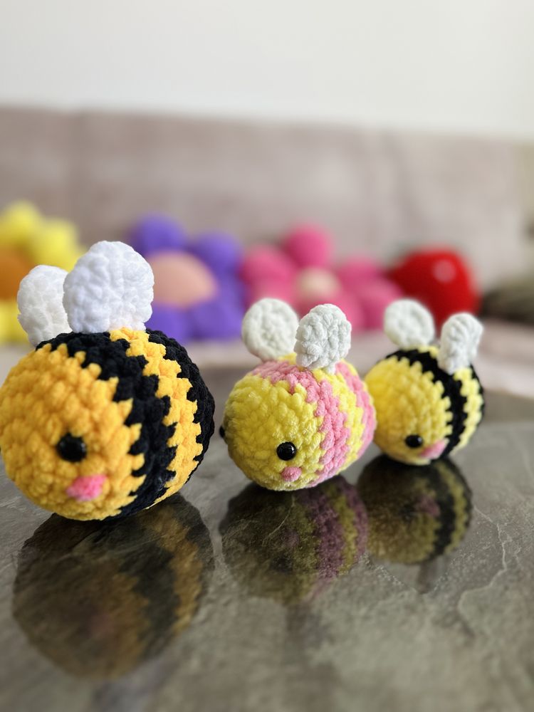 Albinuțe amigurumi croșetate