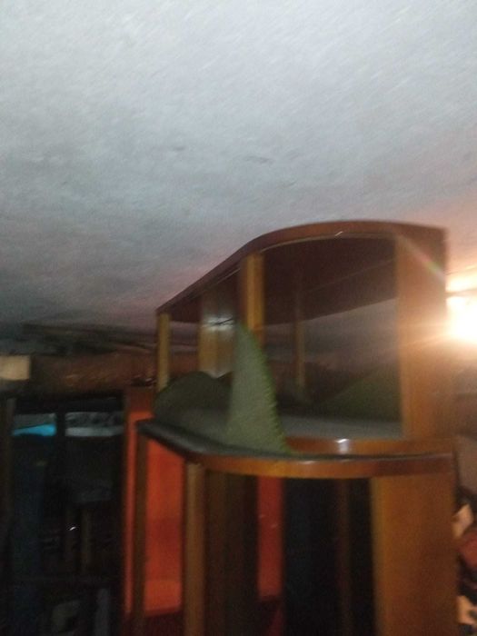 Mobila sufragerie furnir nuc din lemn masiv