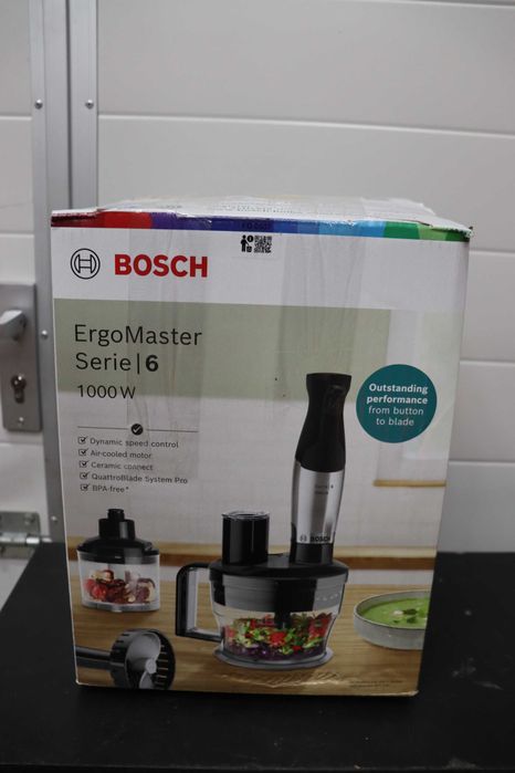 BOSCH Серия6 Пасатор ErgoMaster 1000W Неръждаема стомана, СПУКАНА ЧАША